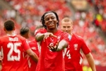 瑞士第二次在重大赛事中以小组头名出线，上次是2006年世界杯